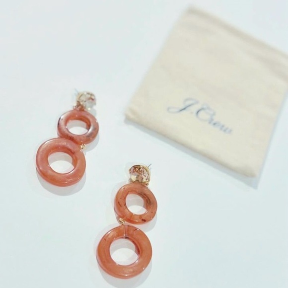 J. CREW CIAMBELLA CRYSTAL AND ROUND DANGLE EARRINGS - Picture 2 of 6
